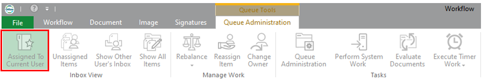 Assign to Current User button.