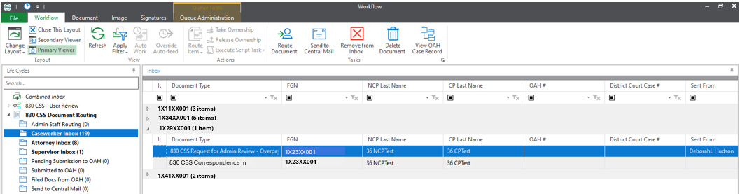 Document highlighted to select.