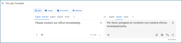 Text being translated. 